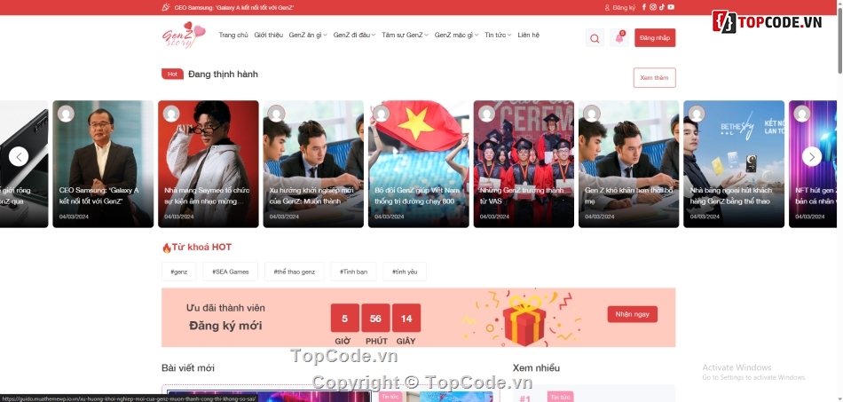 web gen z,web story,web tin tức giá rẻ,theme wordpress giá rẻ,web giá rẻ nhất,web giới trẻ